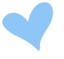 blue heart shape